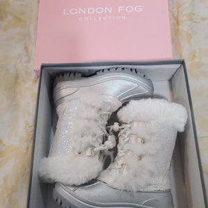 New Girls White Boots w Fur
